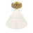 Savoy Essentials Blair 1 Light Mini-Pendant/Semi-Flush, Brass