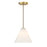 Savoy Essentials Blair 1 Light Mini-Pendant/Semi-Flush, Brass
