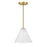 Savoy Essentials Blair 1 Light Mini-Pendant/Semi-Flush, Brass
