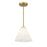 Savoy Essentials Blair 1 Light Mini-Pendant/Semi-Flush, Brass