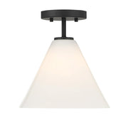 Savoy Essentials Blair 1 Light Mini-Pendant/Semi-Flush, Black - 7-4011-1-89