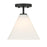 Savoy Essentials Blair 1 Light Mini-Pendant/Semi-Flush, Black - 7-4011-1-89