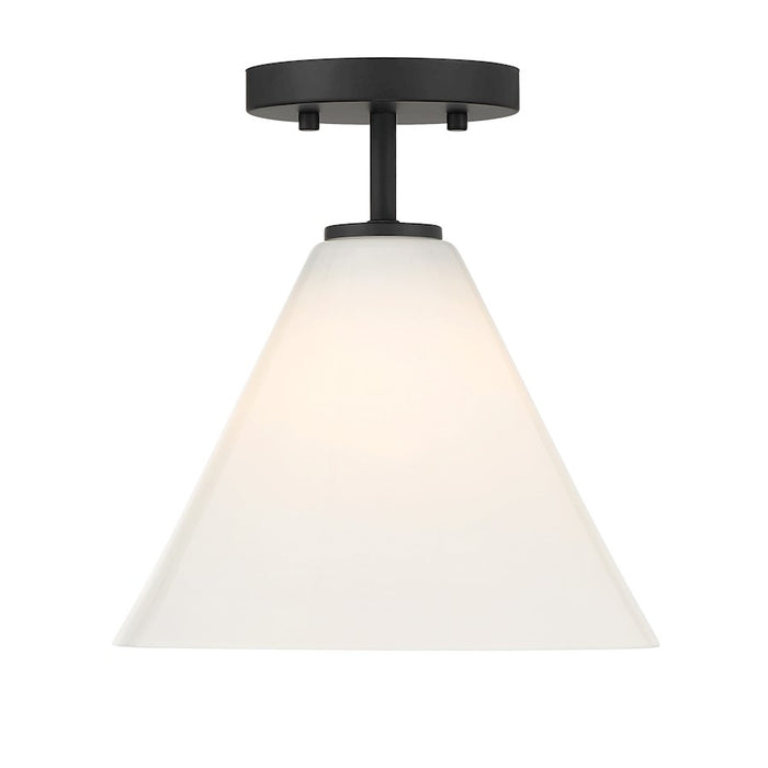 Savoy Essentials Blair 1 Light Mini-Pendant/Semi-Flush, Black - 7-4011-1-89