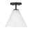 Savoy Essentials Blair 1 Light Mini-Pendant/Semi-Flush, Black