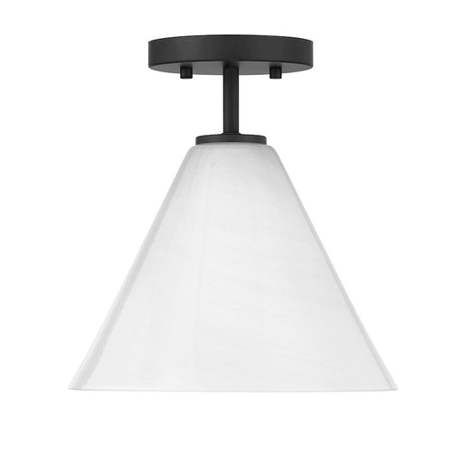 Savoy Essentials Blair 1 Light Mini-Pendant/Semi-Flush, Black