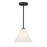 Savoy Essentials Blair 1 Light Mini-Pendant/Semi-Flush, Black