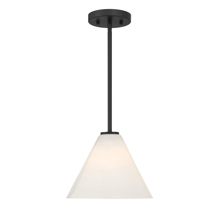 Savoy Essentials Blair 1 Light Mini-Pendant/Semi-Flush, Black