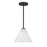 Savoy Essentials Blair 1 Light Mini-Pendant/Semi-Flush, Black