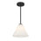 Savoy Essentials Blair 1 Light Mini-Pendant/Semi-Flush, Black
