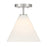 Savoy Essentials Blair 1 Light Mini-Pendant/Semi-Flush, Nickel - 7-4011-1-SN