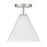 Savoy Essentials Blair 1 Light Mini-Pendant/Semi-Flush, Nickel