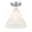 Savoy Essentials Blair 1 Light Mini-Pendant/Semi-Flush, Nickel