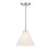 Savoy Essentials Blair 1 Light Mini-Pendant/Semi-Flush, Nickel