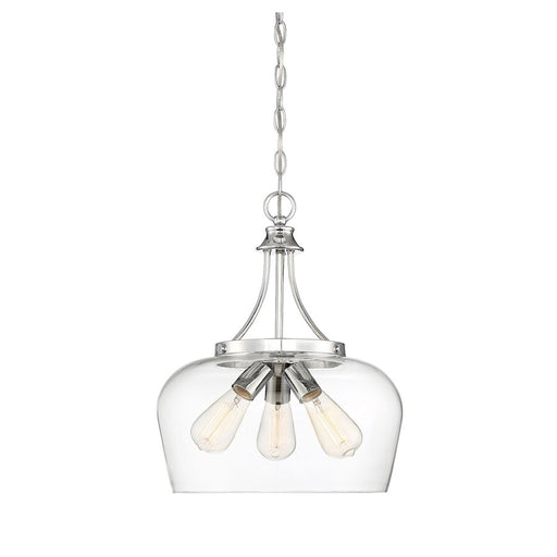 Savoy House Octave 3-Light Pendant, Polished Chrome - 7-4034-3-11