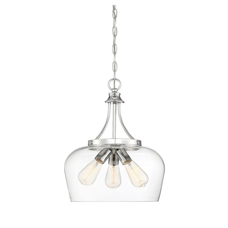 Savoy House Octave 3-Light Pendant, Polished Chrome
