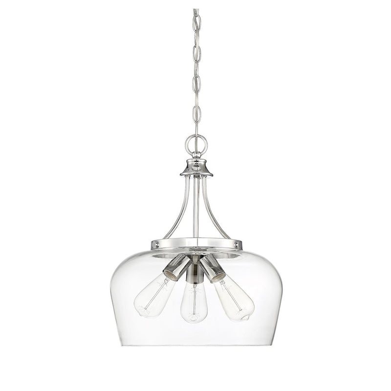 Savoy House Octave 3-Light Pendant, Polished Chrome