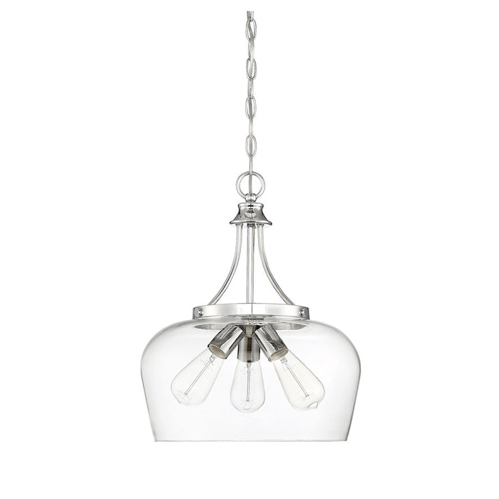 Savoy House Octave 3-Light Pendant, Polished Chrome