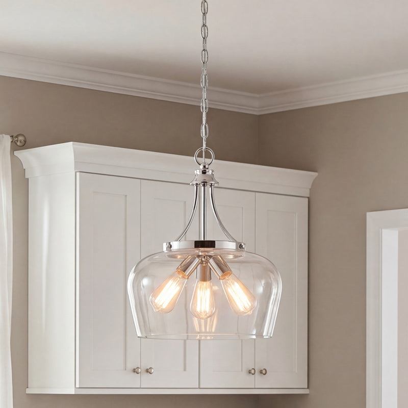 Savoy House Octave 3-Light Pendant, Polished Chrome