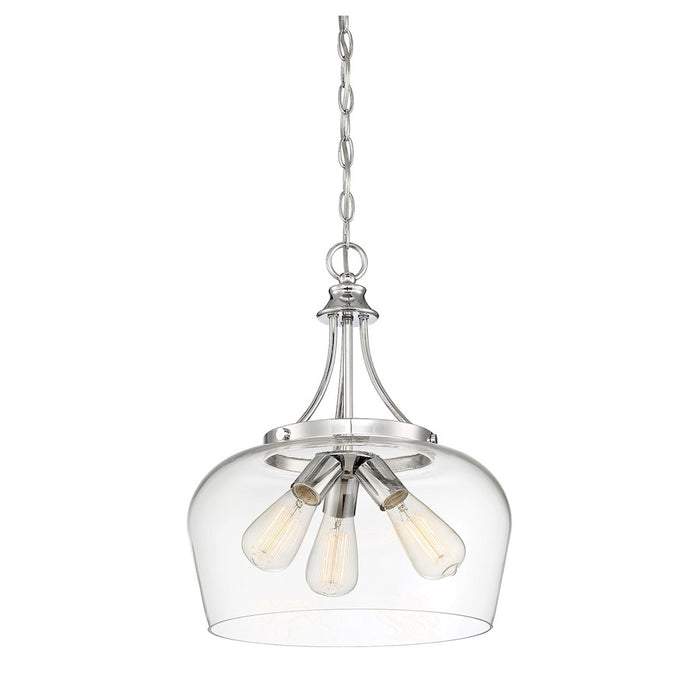 Savoy House Octave 3-Light Pendant, Polished Chrome