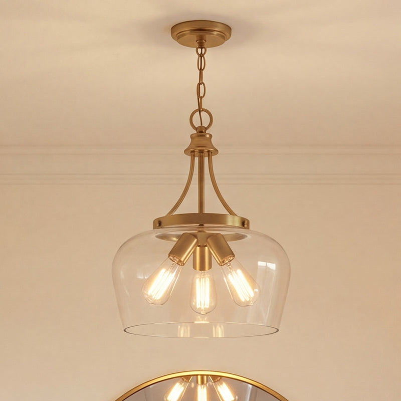 Savoy House Octave 3-Light Pendant, Warm Brass