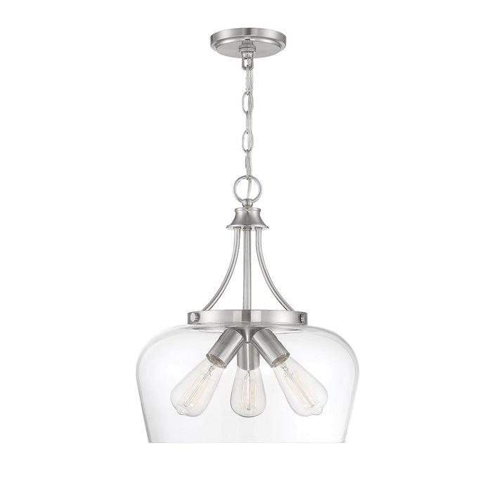 Savoy House Octave 3-Light Pendant, Satin Nickel - 7-4034-3-SN