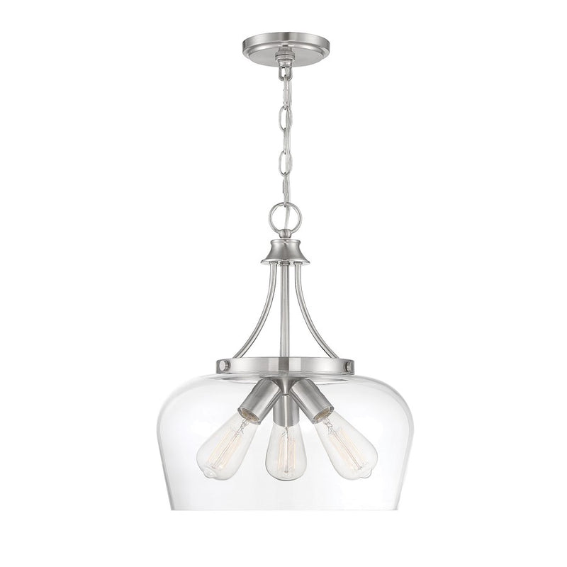 Savoy House Octave 3-Light Pendant, Satin Nickel