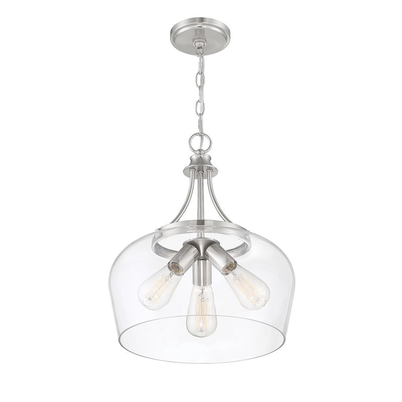 Savoy House Octave 3-Light Pendant, Satin Nickel