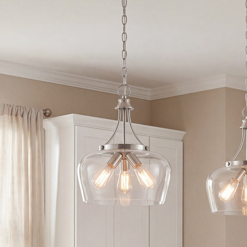 Savoy House Octave 3-Light Pendant, Satin Nickel