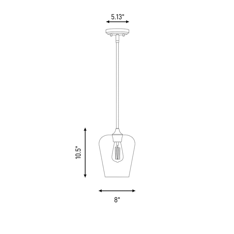 Savoy House Octave 1-Light Pendant, English Bronze