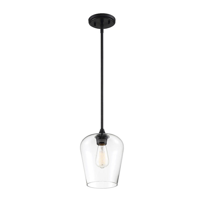 Savoy House Octave 1 Light Mini Pendant, Black