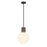 Savoy House Jarrell 1 Lt Pendant, White Opal, Matte Black - 7-4082-1-89
