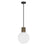 Savoy House Jarrell 1 Lt Pendant, White Opal, Matte Black