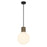 Savoy House Jarrell 1 Lt Pendant, White Opal, Matte Black