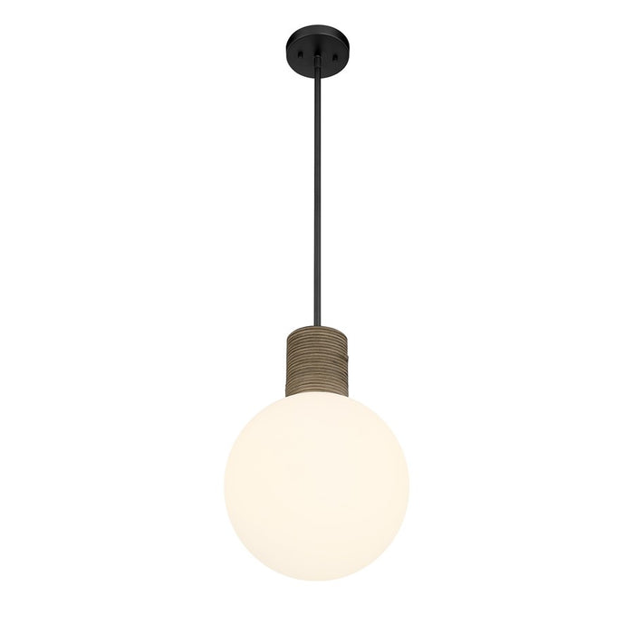 Savoy House Jarrell 1 Lt Pendant, White Opal, Matte Black