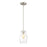 Savoy House Vintage 1-Light Mini-Pendant, Satin Nickel