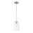 Savoy House Vintage 1-Light Mini-Pendant, Satin Nickel