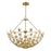 Savoy House Birch 6-Light Pendant, Burnished Brass