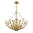 Savoy House Birch 6-Light Pendant, Burnished Brass