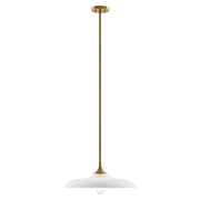 Savoy House Hadley 1 Light Pendant, Warm Brass/Opal - 7-4286-1-322