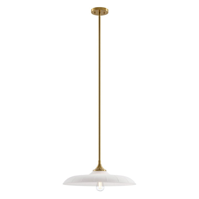 Savoy House Hadley 1 Light Pendant, Warm Brass/Opal