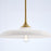 Savoy House Hadley 1 Light Pendant, Warm Brass/Opal