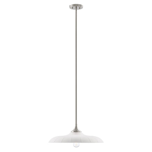 Savoy House Hadley 1 Light Pendant, Satin Nickel/Opal - 7-4286-1-SN