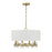 Savoy House Dahlia 4-Light Pendant, Warm Brass