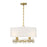 Savoy House Dahlia Pendant, Warm Brass