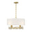 Savoy House Dahlia 4-Light Pendant, Warm Brass