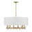 Savoy House Dahlia Pendant, Warm Brass