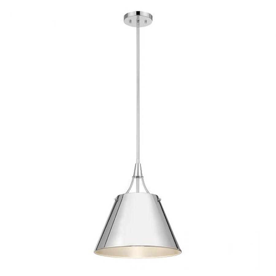 Savoy House Willis 1-Light Pendant, Polished Nickel - 7-4499-1-109