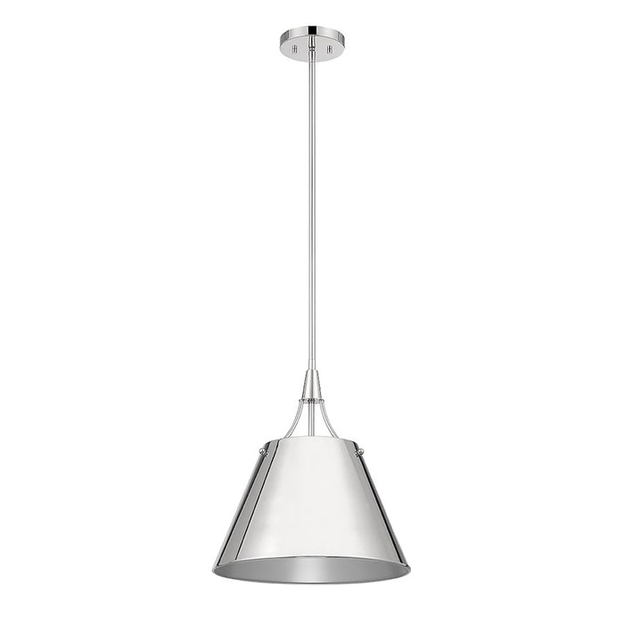 Savoy House Willis 1-Light Pendant, Polished Nickel