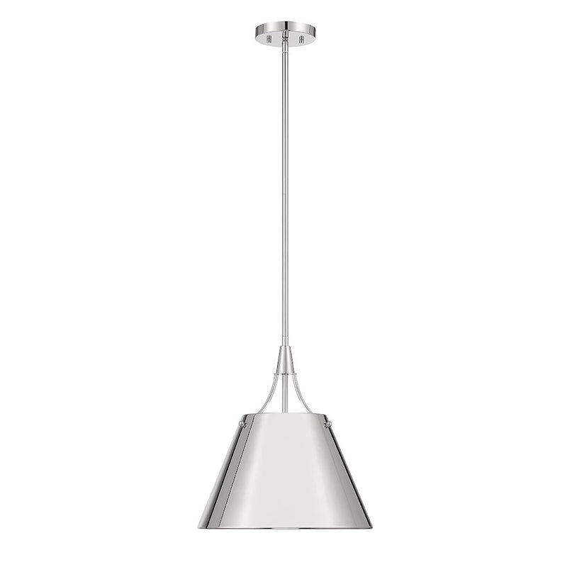 Savoy House Willis 1-Light Pendant, Polished Nickel