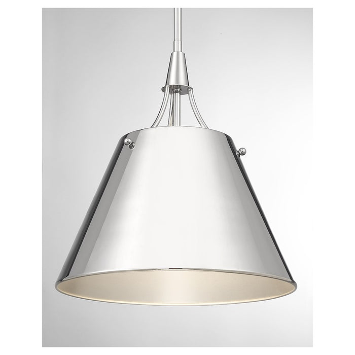 Savoy House Willis 1-Light Pendant, Polished Nickel